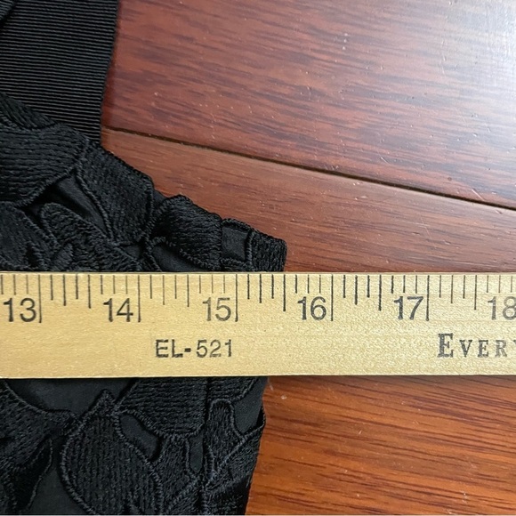 J Crew Sleeveless Sweetheart Midi Dress Black Lace Women's Sz 2 Style AC50 B22 - Picture 14 of 16